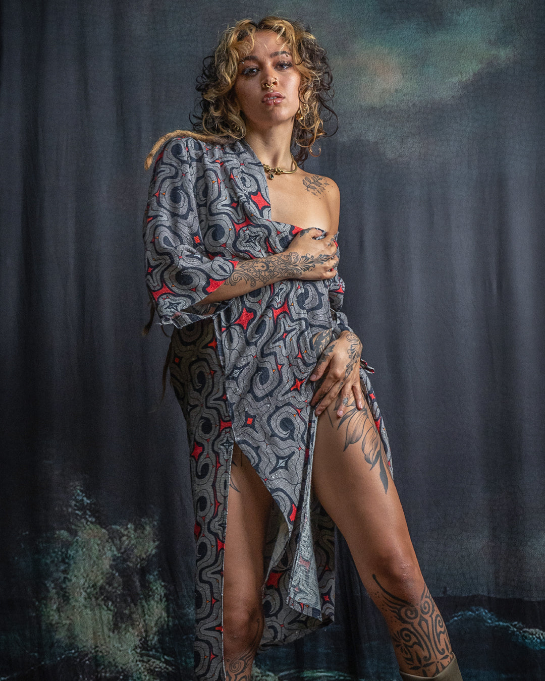 Open Kimono / Chinese Silk Unique Pieces - Raw MU TRIBE